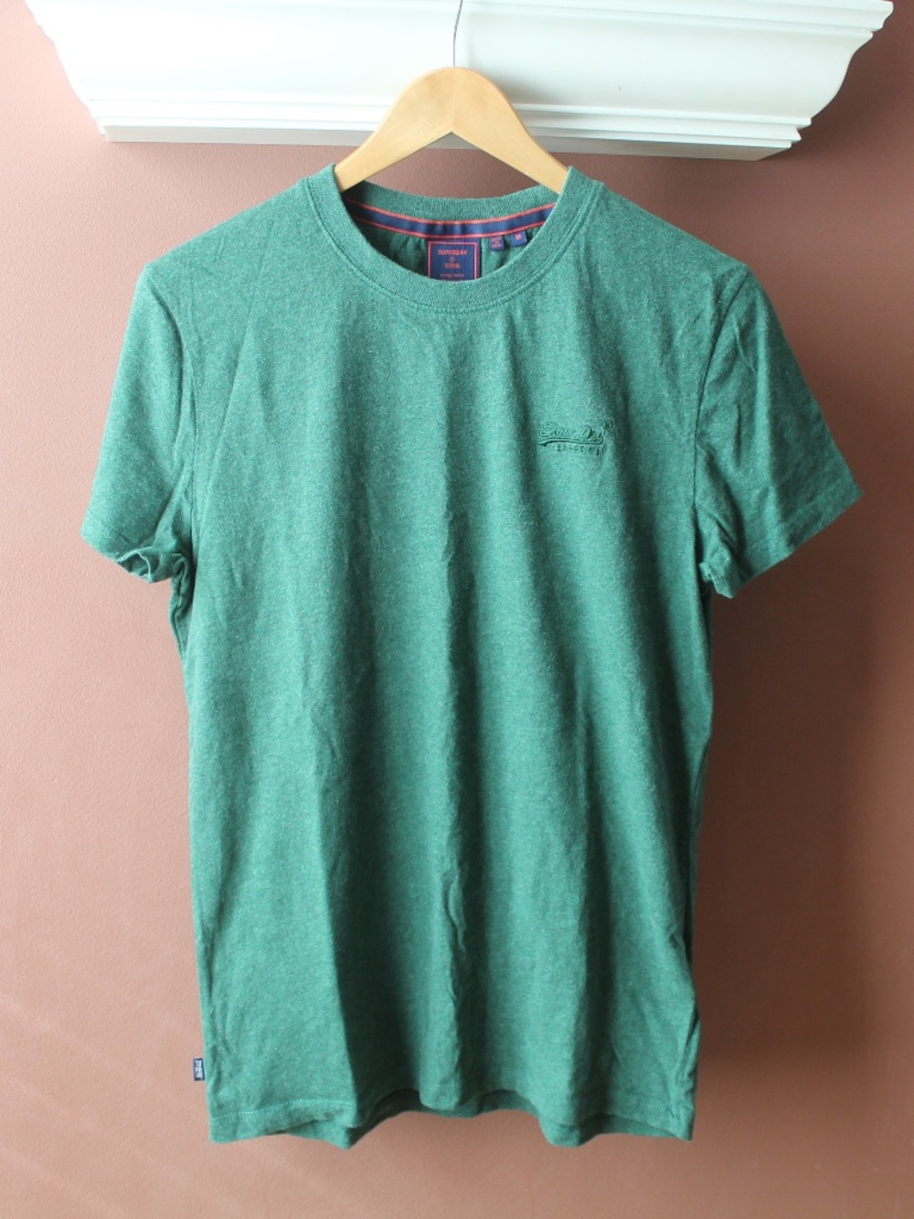 Superdry Men’s T-shirt Green Organic Cotton size M